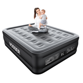 VOSSER Air Mattress Full with Built in Pump,18’’Raised Blow Up Mattress,Self Inflatable Mattress in 3 Mins,Portable Air Bed for Home,Floor&Travel,Full Size Air Mattress for Adults 660LB Max,Black